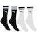 Meia Cano Longo Puma Esportiva  - Feminina - 2 Pares PRETO/BRANCO