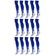 Kit Meião Penalty Matis Treino - 15 Pares - Masculina AZUL/BRANCO