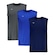 Kit de Camiseta Regata Machão Penalty Matis - Masculina - 3 Unids CINZA ESC/AZUL ESC