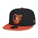 Boné Aba Reta New Era Baltimore Orioles 5950 Game Cap Mlb - Fechado - Adulto LARANJA/PRETO