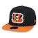 Boné Aba Reta New Era Cincinnati Bengals 950 Classic Team - Snapback - Adulto PRETO/LARANJA