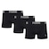 Cueca Boxer Puma sem Costura - Adulto - 3 Unidades PRETO