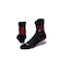 Meia Curta para Corrida Lurk Performance Running - Adulto PRETO/VERMELHO