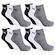 Meia Puma Cano Médio Esportiva - Feminina - 12 Pares CINZA MESCLA