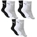 Meia Puma Esportiva Cano Médio - Feminina - 9 Pares CINZA MESCLA