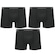 Cueca Boxer Selene sem Costura - Adulto - 3 Unidades PRETO