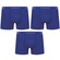 Cueca Boxer Selene sem Costura - Adulto - 3 Unidades AZUL