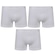 Cueca Boxer Selene sem Costura - Adulto - 3 Unidades BRANCO