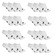 Meia Puma Sapatilha Esportiva - Adulto - 24 Pares BRANCO