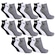 Kit de Meias Cano Médio Puma Esportiva - 24 Pares - Feminino CINZA MESCLA