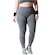 Calça Legging Selene Básica Fitness Plus Size - Feminina CINZA MESCLA