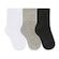 Meia Selene Lisa Meninos - Infantil - 3 Pares BRANCO/PRETO