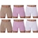 Kit Calcinhas Boxer Selene Sem Costura - 6 Unidades - Infantil BRANCO/ROSA
