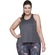 Camiseta Regata Selene Fitness Plus Size - Feminina CINZA MESCLA