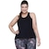 Camiseta Regata Selene Fitness Plus Size - Feminina PRETO