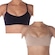 Kit Top Fitness Selene Regulável sem Costura - 2 Unidades - Feminino PRETO/BEGE