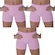 Kit de Calcinhas Boxer Selene Sem Costura com 3 unidades - Infantil ROSA