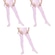 Kit Meia-Calça Selene Ballet/Jazz com 3 Unidades - Infantil ROSA