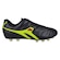 Chuteira de Campo Mathaus Premium Couro - Adulto PRETO/VERDE CLA