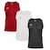 Kit de Camiseta Regatas Penalty X - Masculino - 3 Unds VERMELHO/BRANCO