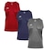 Kit de Camiseta Regatas Penalty X - Masculino - 3 Unds VERMELHO/AZUL ESC