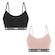Kit Tops Fitness Puma Modal Stretch - 2 unidades - Feminino PRETO/ROSA