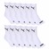 Meia Puma Cano Médio Esportiva - 12 Pares - Adulto BRANCO