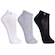 Kit de Meias Cano Curto Lupo - Adulto - 3 Pares BRANCO/PRETO