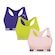 Kit Top Puma Nadador Sem Costura - Feminino - 3 Unidades Roxo/Rosa