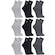 Kit de Meias Lupo Cano Médio Kit com 9 Pares - Masculina CINZA/PRETO