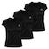 Kit 3 Camisetas Muvin Color Dry Workout Ss - Feminino PRETO