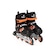 Patins In Line Ajustável Vollo 4 Rodas Abec5 - Adulto PRETO/LARANJA