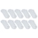 Kit de Meia Invisível Mash Esportiva - 10 pares - Adulto BRANCO