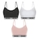 Top Fitness Puma Modal Stretch - Adulto - 3 unidades PRETO/BRANCO