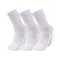Kit Meias Under Armour Core Cotton Crew - 3 pares - Adulto BRANCO