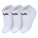 Kit Meia Cano Invisível Fila LS330040 - 34 ao 38 - 3 Unidades BRANCO