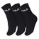 Kit de Meias Cano Médio Fila LS330037 com 03 Pares - 34 ao 38 - Adulto PRETO