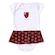 Vestido Body Torcida Baby Flamengo 033 Bxs - Infantil BRANCO/PRETO
