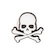 Jibbitz Crocs Skull & Crossbones Nao Se Aplica