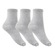 Kit Meias Selene Básica Cano Médio - 3 Pares - Feminino CINZA MESCLA