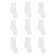 Kit de Meia Cano Médio Selene Lisa - 9 Pares - Infantil BRANCO