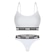 Kit Puma Top Modal Stretch + Calcinha Fio Dental - Feminino BRANCO/PRETO
