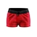 Shorts do Flamengo Troops Braziline  - Feminino VERMELHO/PRETO