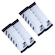 Kit de Manguito Curto Muvin Voleibol Arrow com 2 Pares - Adulto BRANCO