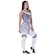 Macacão com Bojo Orbis Fitness Degrade com Recortes um Ombro - Feminino BRANCO