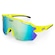 Óculos de Sol Esportivo Ciclismo HUPI Quiriri Amarelo Neon Lente Espelhado Proteção UV - Unissex AMARELO