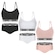 Kit Puma 3 Tops Modal Stretch + 3 Calcinhas Mini Boxer - Feminino PRETO/BRANCO