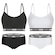 Kit Puma 2 Tops Modal Stretch + 2 Calcinhas Mini Boxer - Feminino PRETO/BRANCO