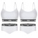 Kit Puma 2 Tops Modal Stretch + 2 Calcinhas Mini Boxer - Feminino BRANCO