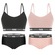 Kit Puma 2 Tops Modal Stretch + 2 Calcinhas Mini Boxer - Feminino PRETO/ROSA